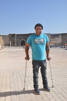 El Houssaine Ichen, Reiseführer mit Behinderung