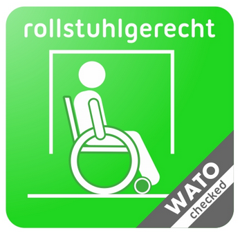Piktogramm Rollstuhlgerecht Wato geprüft