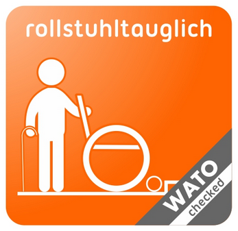 Piktogramm Rollstuhltauglich Wato geprüft